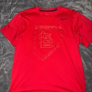 Mens Nike St. Louis Cardinals Red Shirt Size Medium